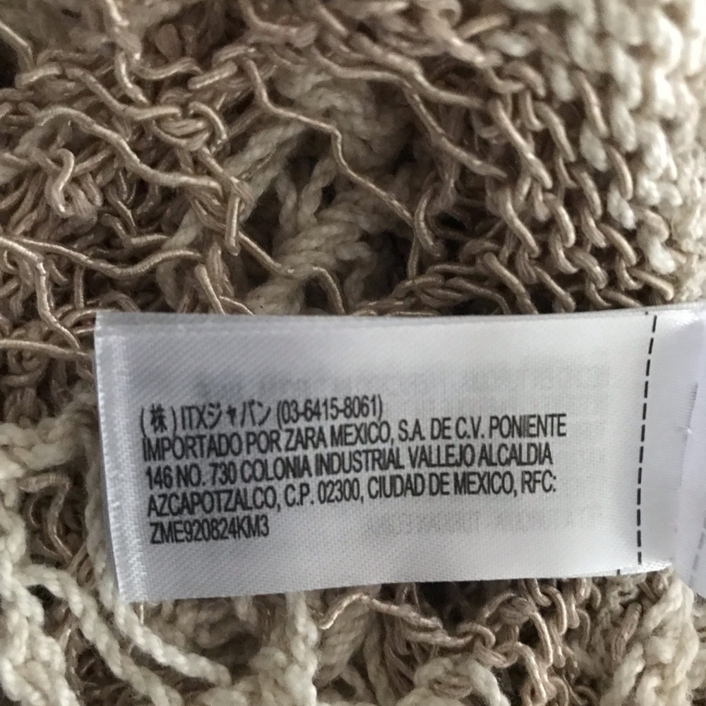 ZARA crochet knit top SZ M - Picture 6 of 6